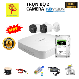 Trọn Bộ 2 Camera Kbvision 2MP