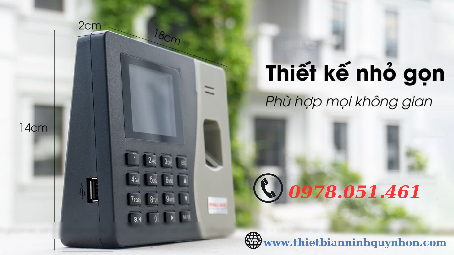 Thi công lắp đặt máy chấm công tại TP Quy Nhơn, Bình Định