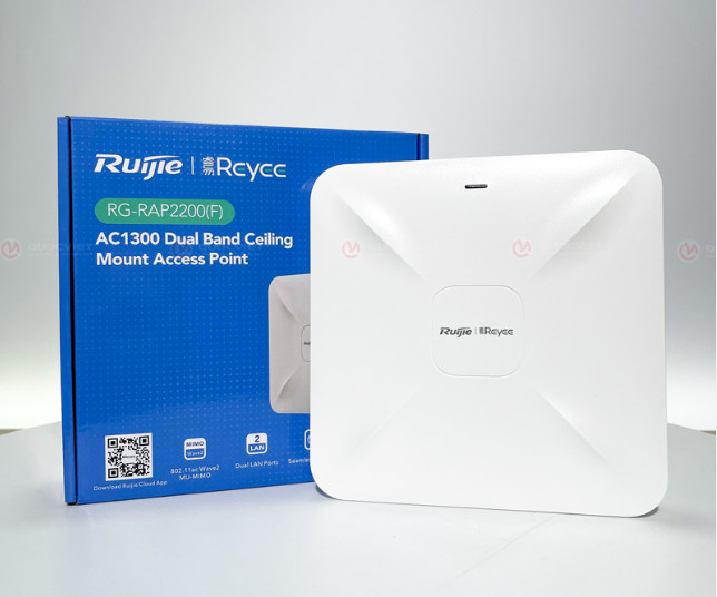 Bộ phát WiFi ốp trần Ruijie Reyee RG-RAP2200(F)