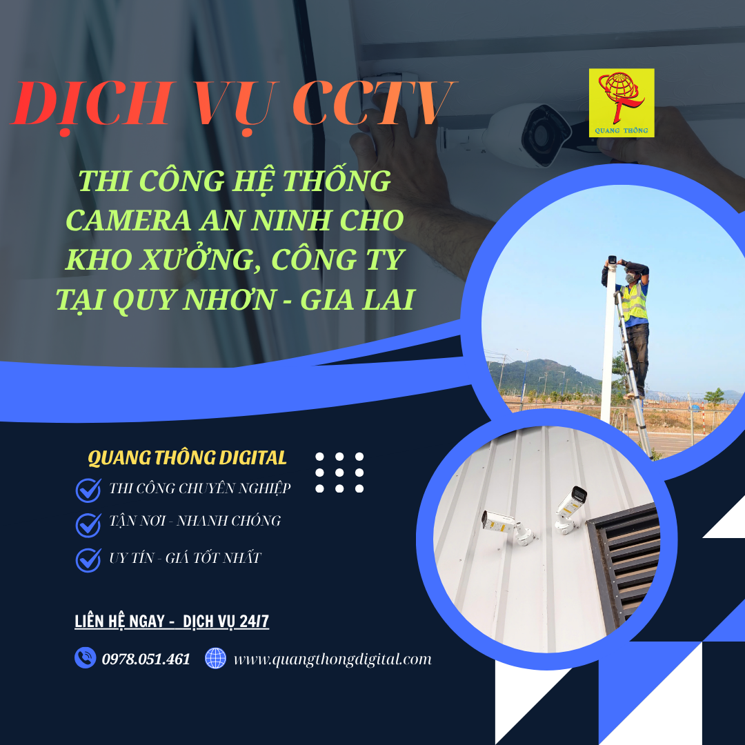 Lắp Camera Kho Xưởng, Công Ty Tại Quy Nhơn