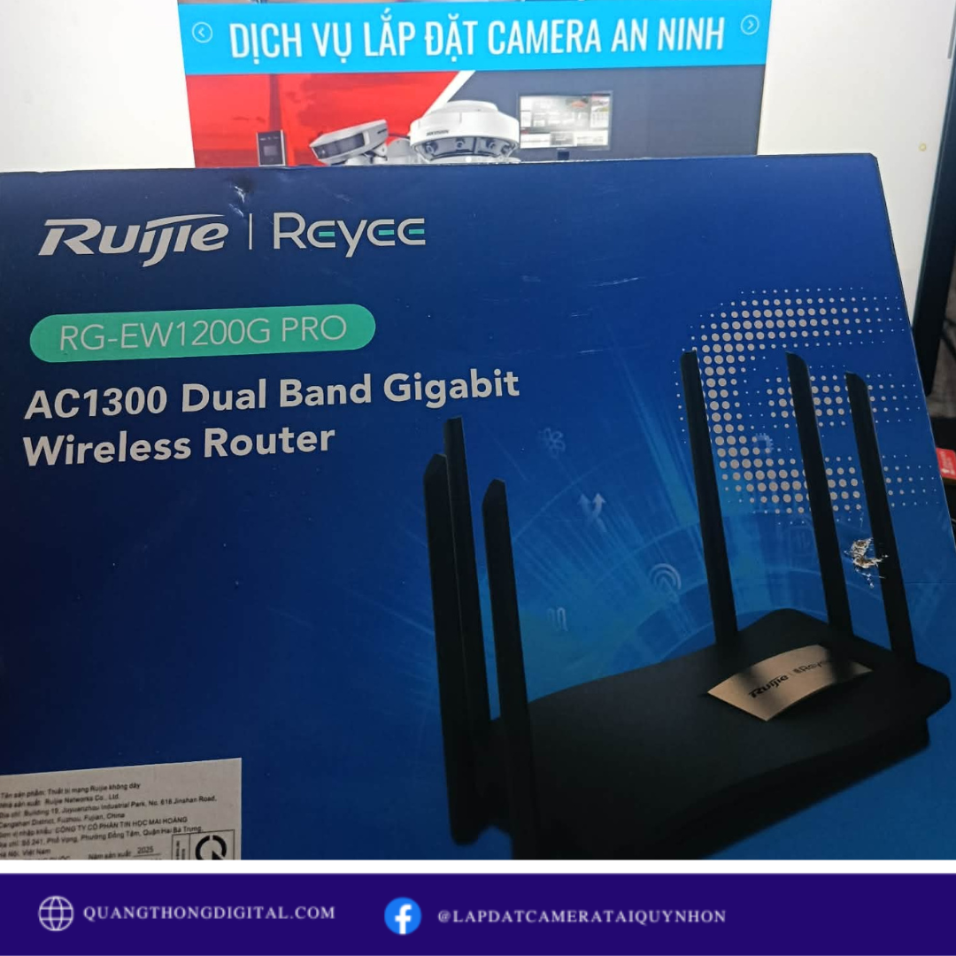 Bộ phát WiFi Ruijie RG-EW1200G PRO - Wifi 5 Vượt trội